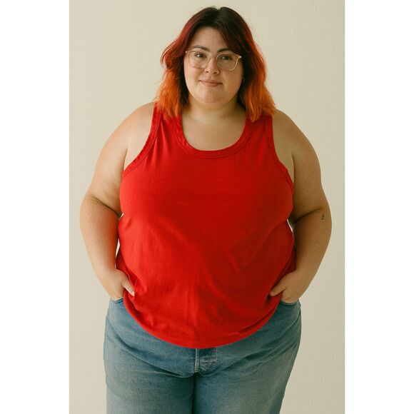 BIG BUD PRESS Bedroom By Big Bud Press Red Tank Top Shirt Women's Size 5XL - Picture 1 of 8